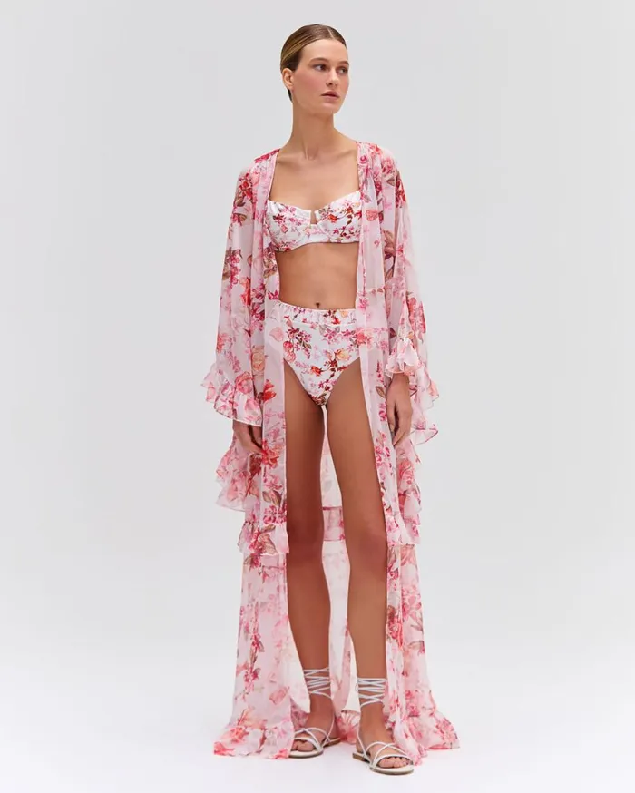 CoverUps Women Patbo Floral Haze Maxi Robe Vapor