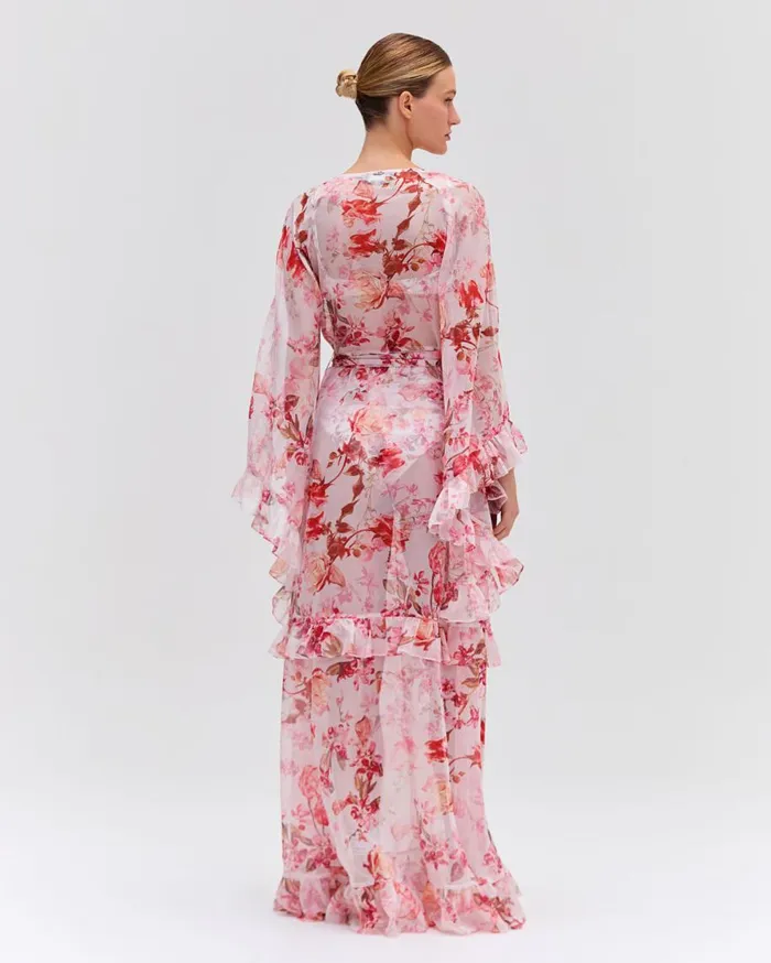 CoverUps Women Patbo Floral Haze Maxi Robe Vapor