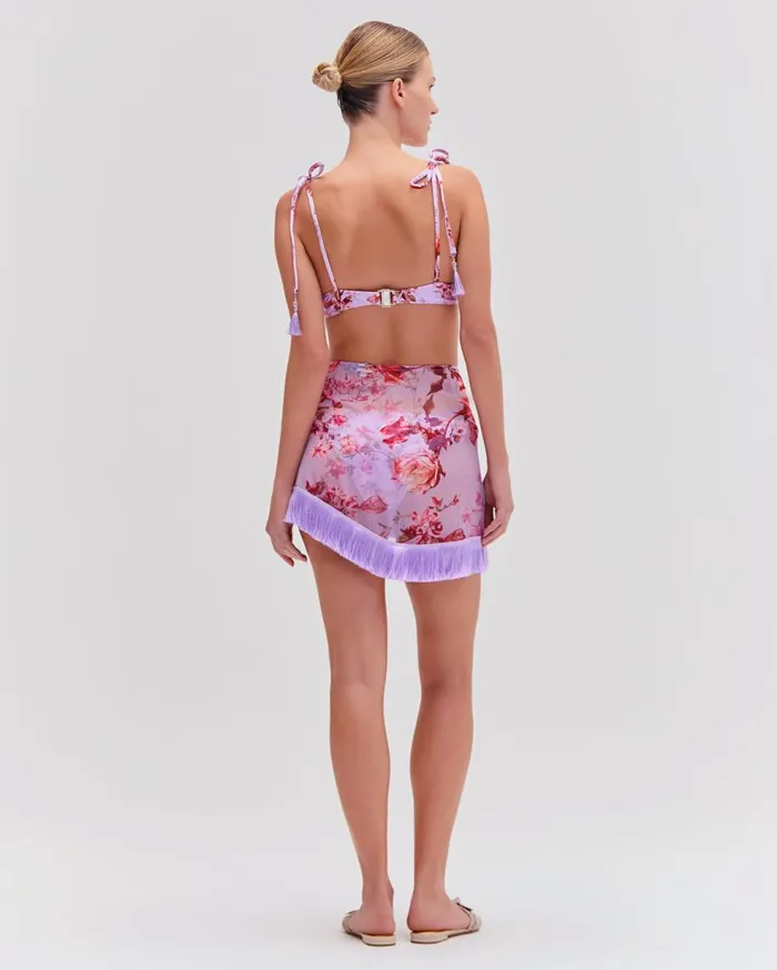 CoverUps Women Patbo Floral Haze Mini Sarong Violet