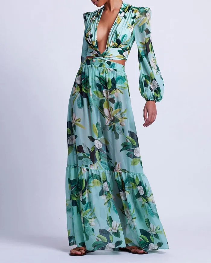 CoverUps Women Patbo Magnolia Beach Skirt Green Multi