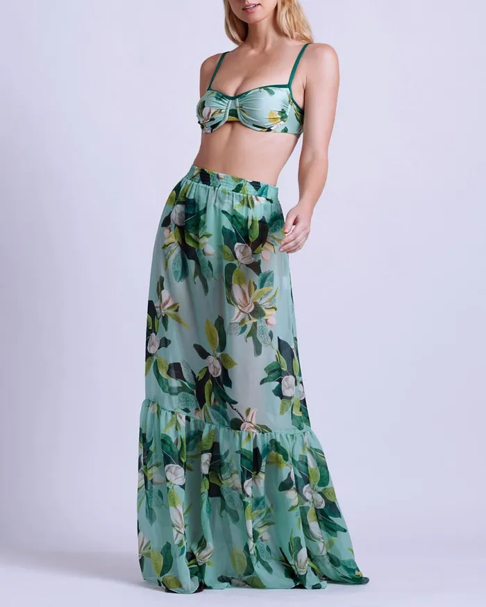 CoverUps Women Patbo Magnolia Beach Skirt Green Multi