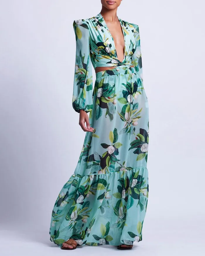 CoverUps Women Patbo Magnolia Beach Skirt Green Multi