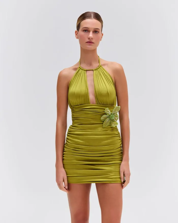 CoverUps Women Patbo Metallic Jersey Mini Skirt Absinthe