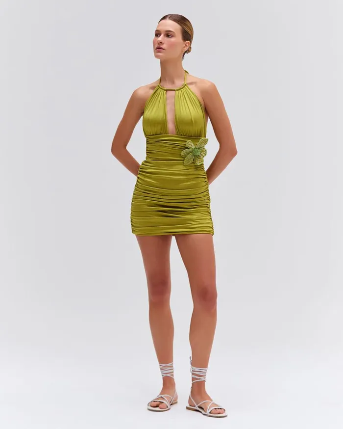 CoverUps Women Patbo Metallic Jersey Mini Skirt Absinthe