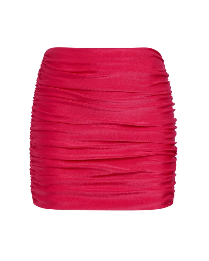CoverUps Women Patbo Piscina Stretch Mini Skirt Cerise