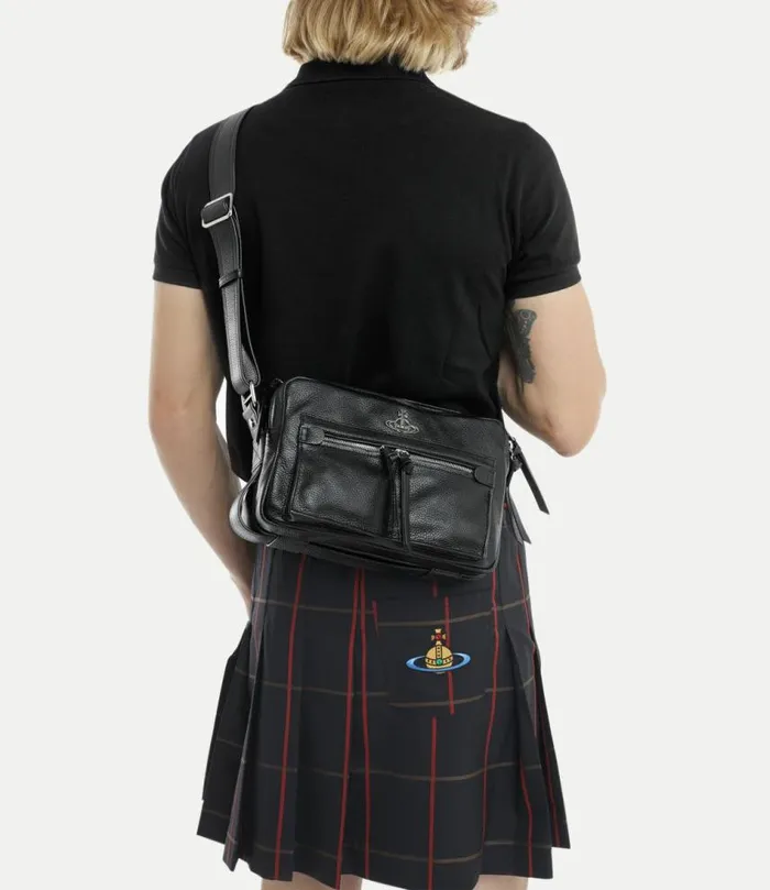 Crossbody Bags Men Vivienne Westwood Jerry Satchel Bag In Black