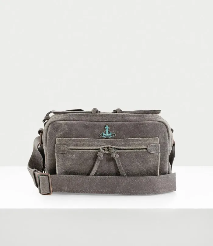 Crossbody Bags Men Vivienne Westwood Jerry Satchel Bag In Grey
