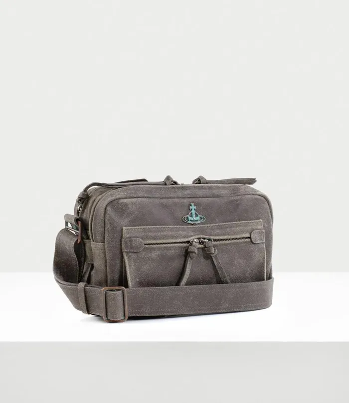 Crossbody Bags Men Vivienne Westwood Jerry Satchel Bag In Grey