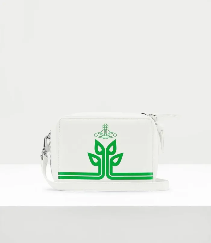 Crossbody Bags Men Vivienne Westwood Melih Camera Bag In WhiteGreenTree