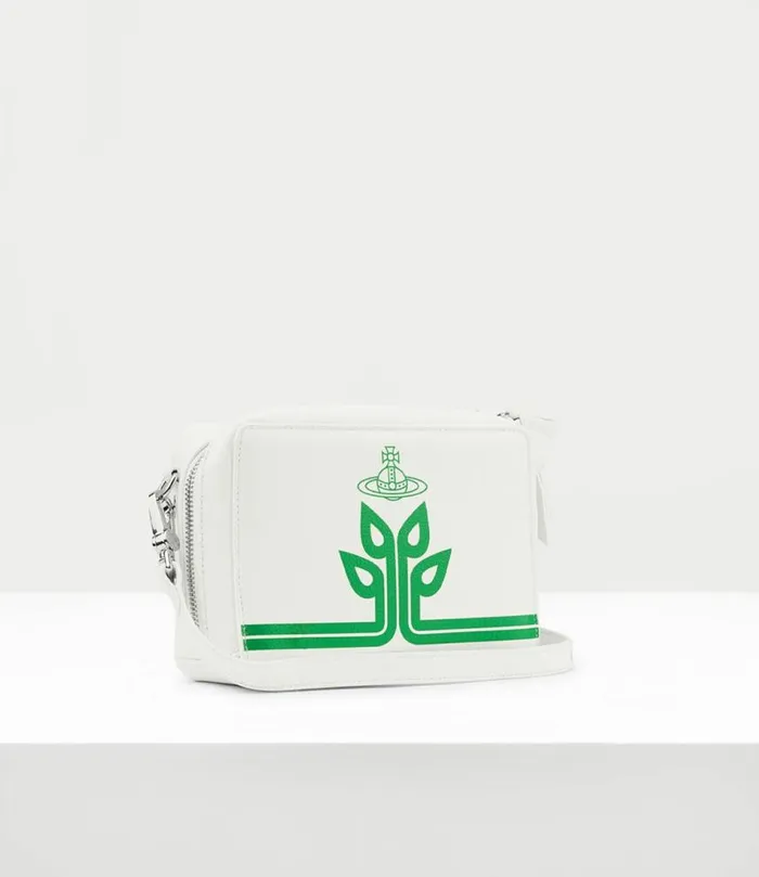 Crossbody Bags Men Vivienne Westwood Melih Camera Bag In WhiteGreenTree