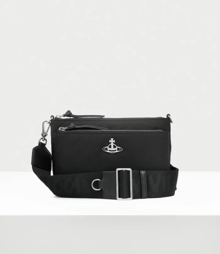 Crossbody Bags Men Vivienne Westwood Penny Db Pouch Crossbody Bag In Black