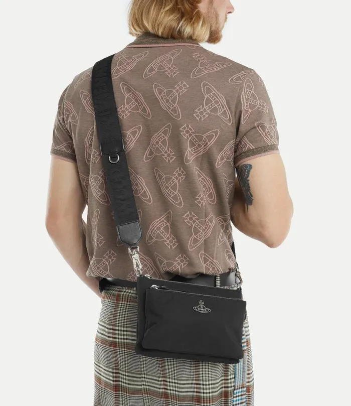 Crossbody Bags Men Vivienne Westwood Penny Db Pouch Crossbody Bag In Black