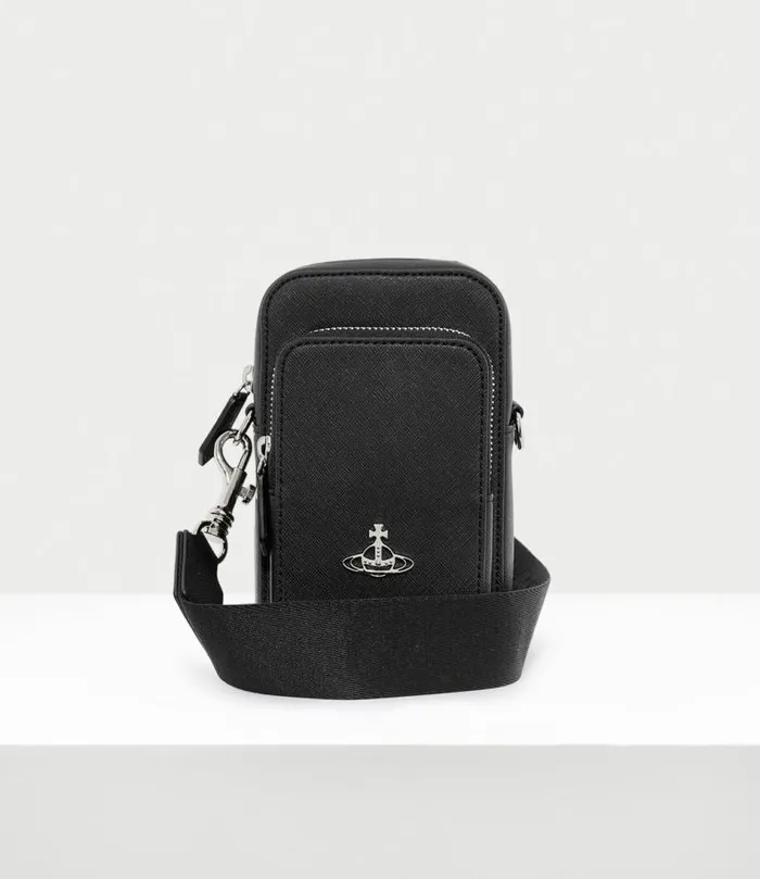 Crossbody Bags Men Vivienne Westwood Phone Crossbody Bag In Black