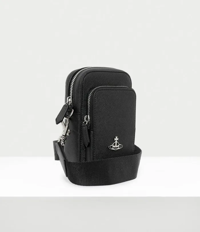 Crossbody Bags Men Vivienne Westwood Phone Crossbody Bag In Black