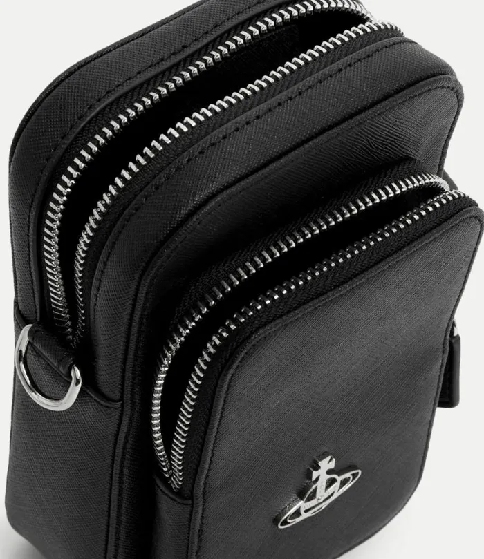 Crossbody Bags Men Vivienne Westwood Phone Crossbody Bag In Black