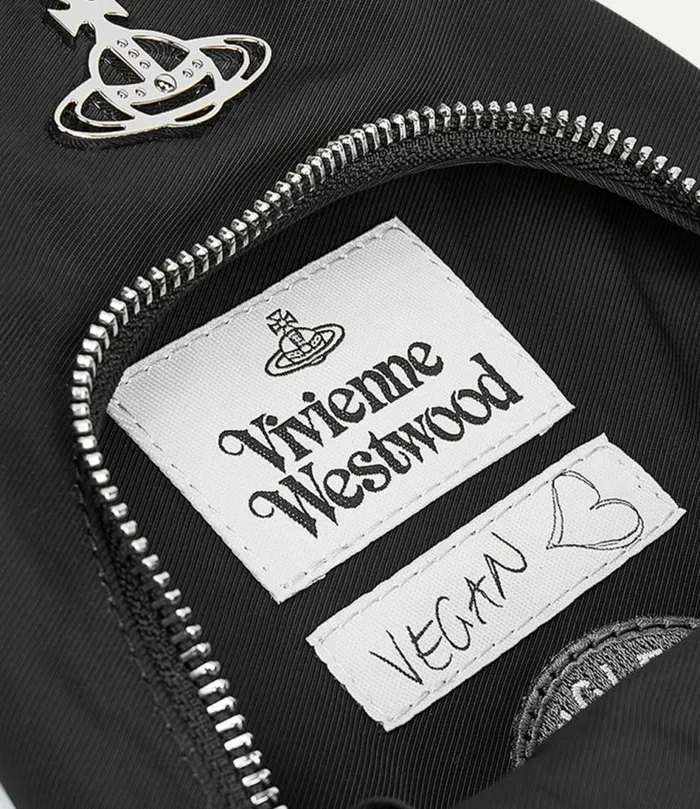 Crossbody Bags Men Vivienne Westwood ReNylon Sling Bag In Black