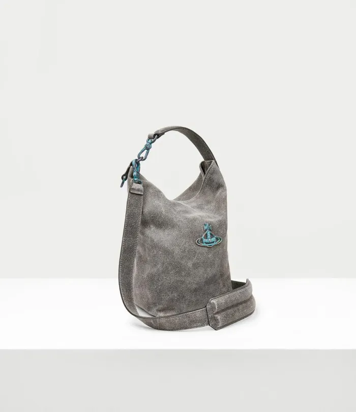 Crossbody Bags Men Vivienne Westwood Sam Medium Crossbody Bag In Grey