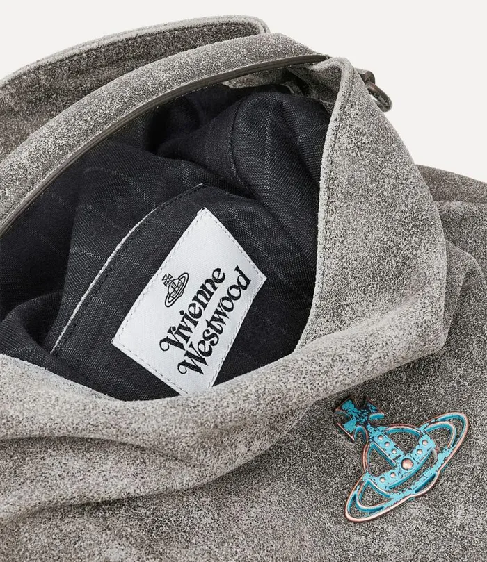 Crossbody Bags Men Vivienne Westwood Sam Medium Crossbody Bag In Grey