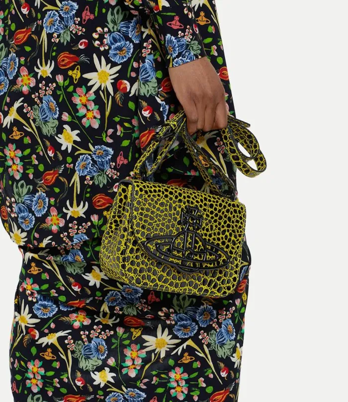 Crossbody Bags Women Vivienne Westwood Linda Crossbody Bag In BlackYellow