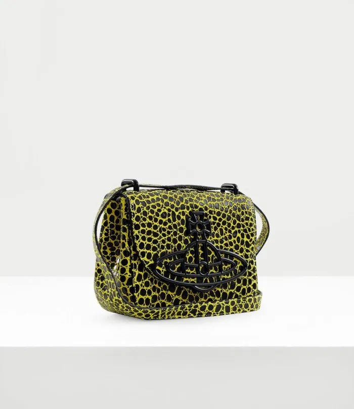 Crossbody Bags Women Vivienne Westwood Linda Crossbody Bag In BlackYellow