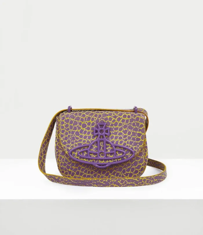 Crossbody Bags Women Vivienne Westwood Linda Crossbody Bag In LilacYellow
