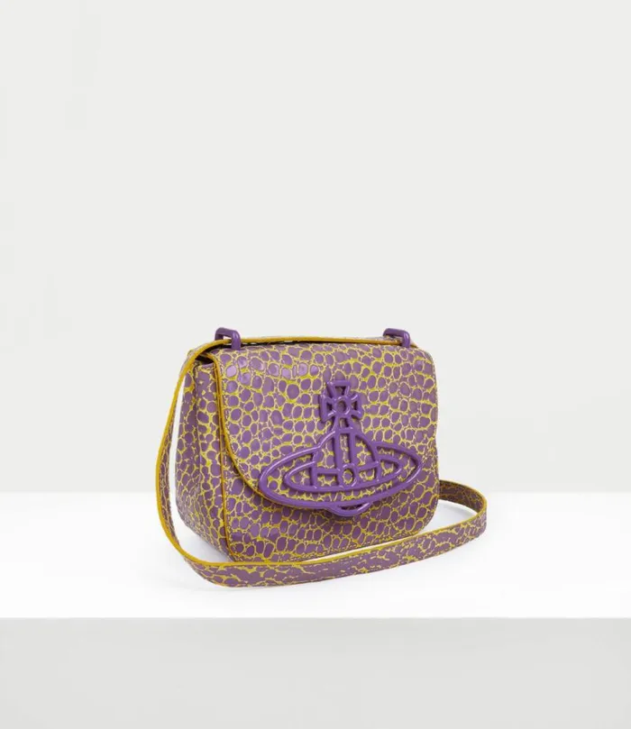 Crossbody Bags Women Vivienne Westwood Linda Crossbody Bag In LilacYellow