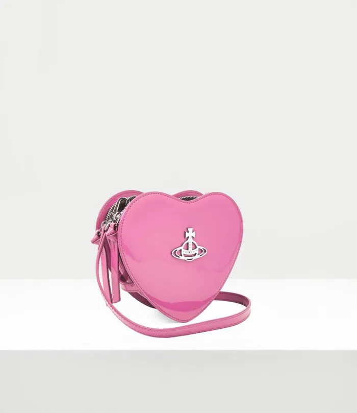 Crossbody Bags Women Vivienne Westwood Louise Heart Crossbody Bag In Pink