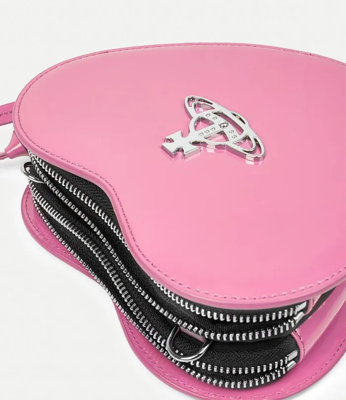 Crossbody Bags Women Vivienne Westwood Louise Heart Crossbody Bag In Pink