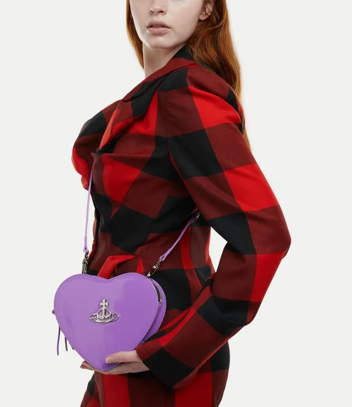 Crossbody Bags Women Vivienne Westwood Louise Heart Crossbody Bag In Purple