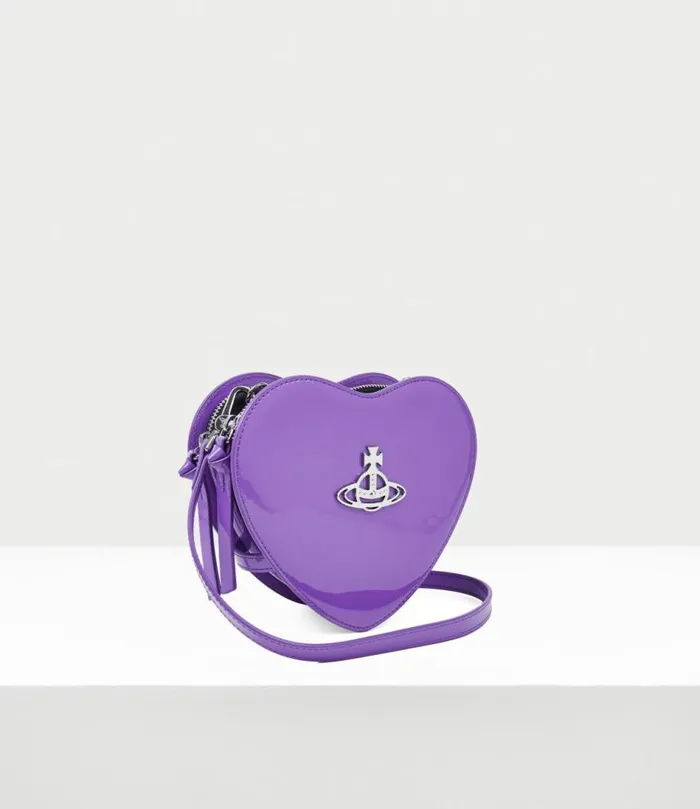 Crossbody Bags Women Vivienne Westwood Louise Heart Crossbody Bag In Purple