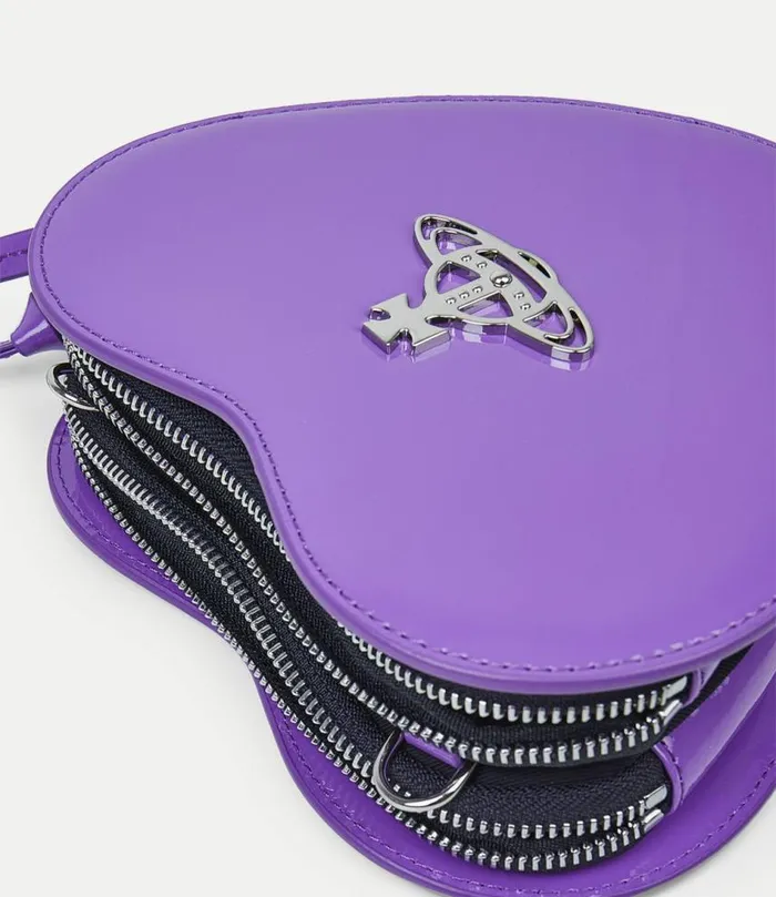 Crossbody Bags Women Vivienne Westwood Louise Heart Crossbody Bag In Purple