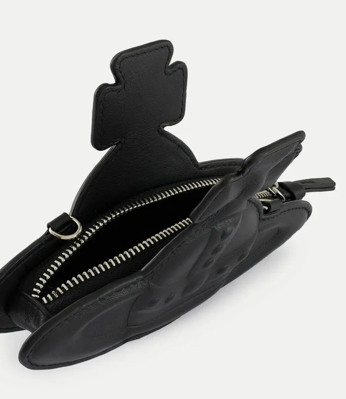 Crossbody Bags Women Vivienne Westwood Nano Orb Crossbody Bag In Black
