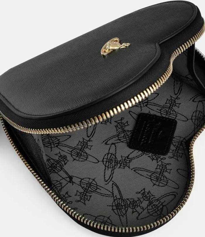 Crossbody Bags Women Vivienne Westwood New Heart Crossbody Bag In Black