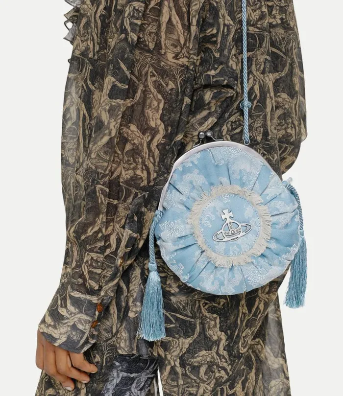 Crossbody Bags Women Vivienne Westwood Rosie Circle Frame Crossbody Bag In BlueCoral
