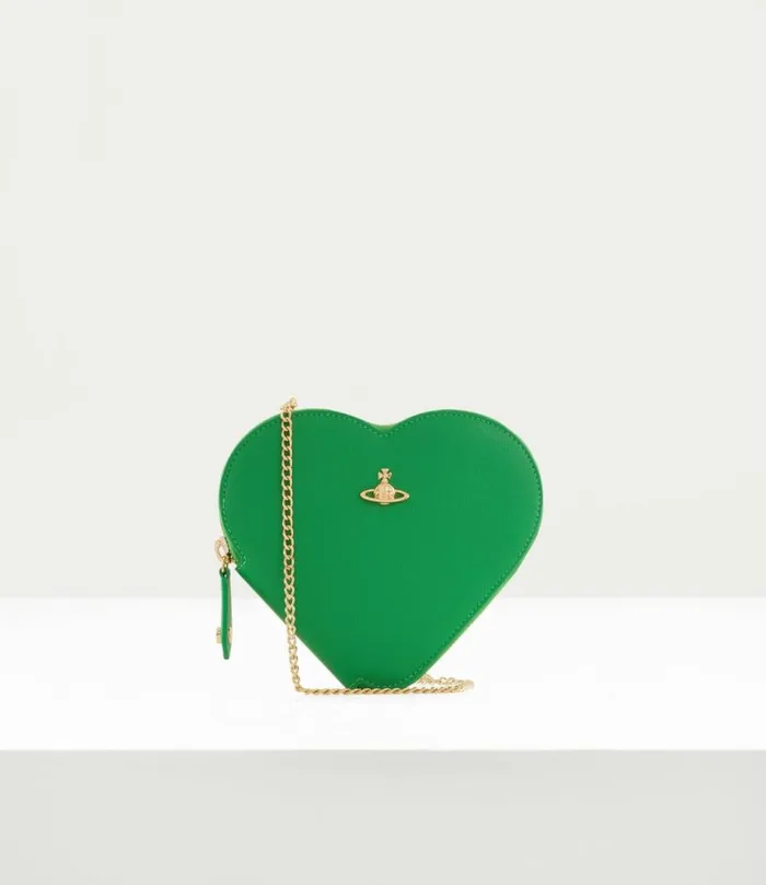 Crossbody Bags Women Vivienne Westwood Saffiano Heart Crossbody Bag In BrightGreen Crossbody Bags Women Vivienne Westwood Saffiano Heart Crossbody Bag In BrightGreen