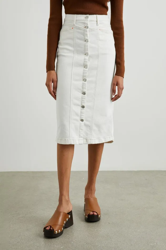 Denim Women Rails Broadway Skirt Vintage Ecru