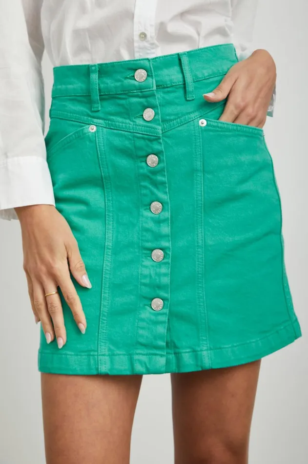 Denim Women Rails Canyon Skirt Emerald