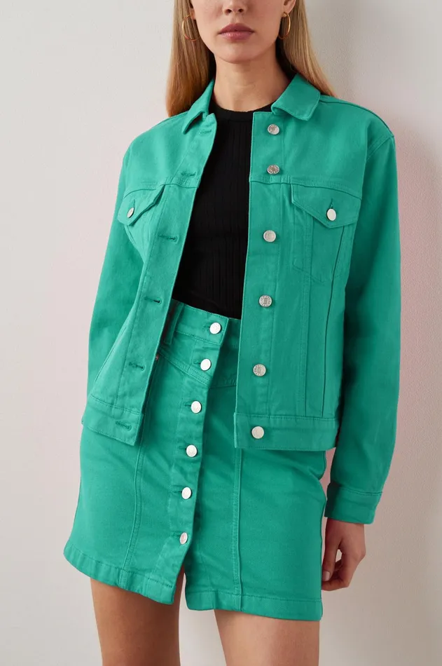 Denim Women Rails Canyon Skirt Emerald