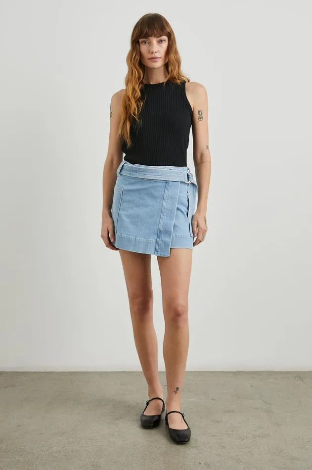 Denim Women Rails Deanna Skirt Blue Mist
