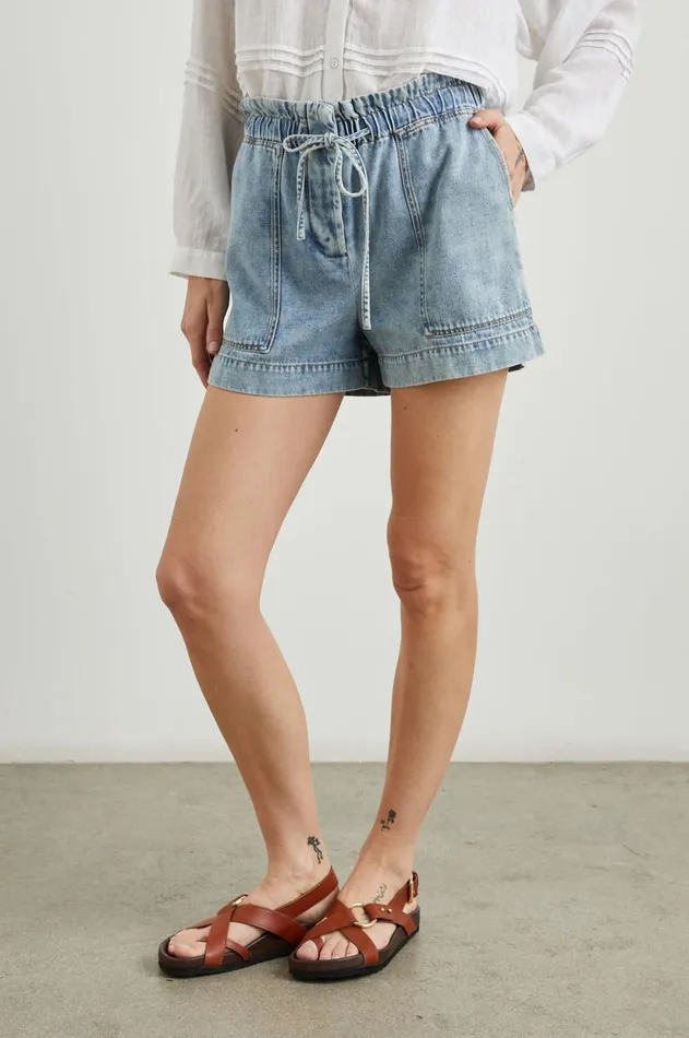 Denim Women Rails Foster Short Faded Indigo