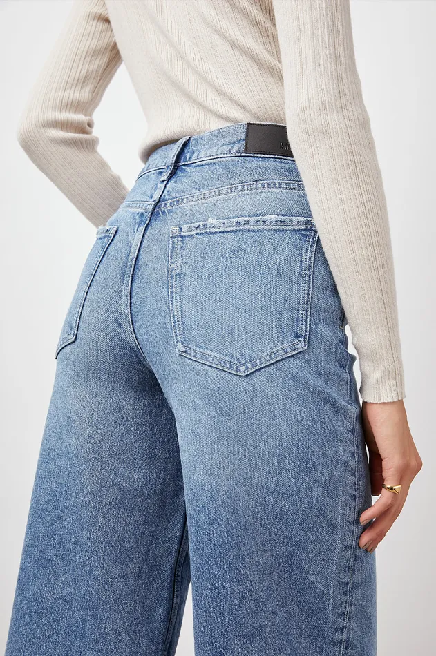Denim Women Rails Getty Crop Wide Leg Geranium