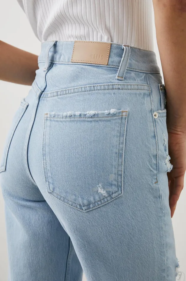 Denim Women Rails Getty Crop Wide Leg Oceanview Distress
