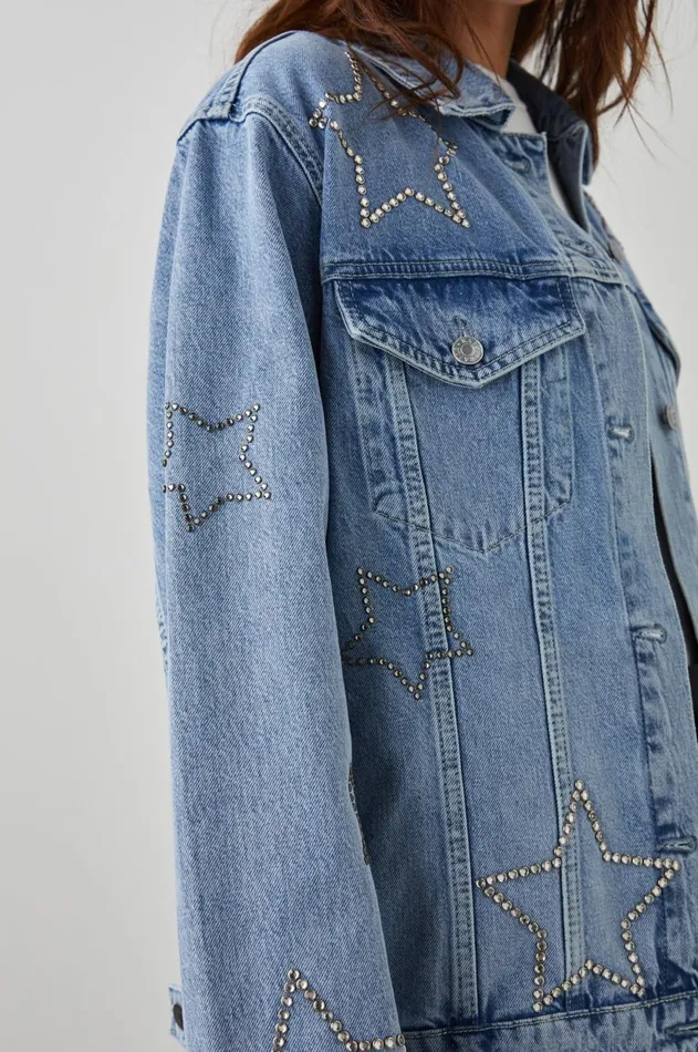 Denim Women Rails Grove Boyfriend Trucker Jacket Supernova