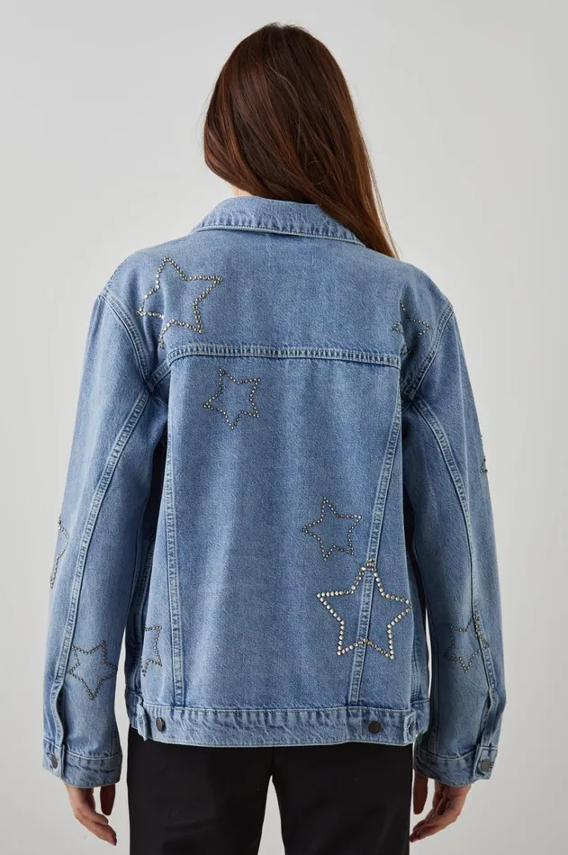 Denim Women Rails Grove Boyfriend Trucker Jacket Supernova
