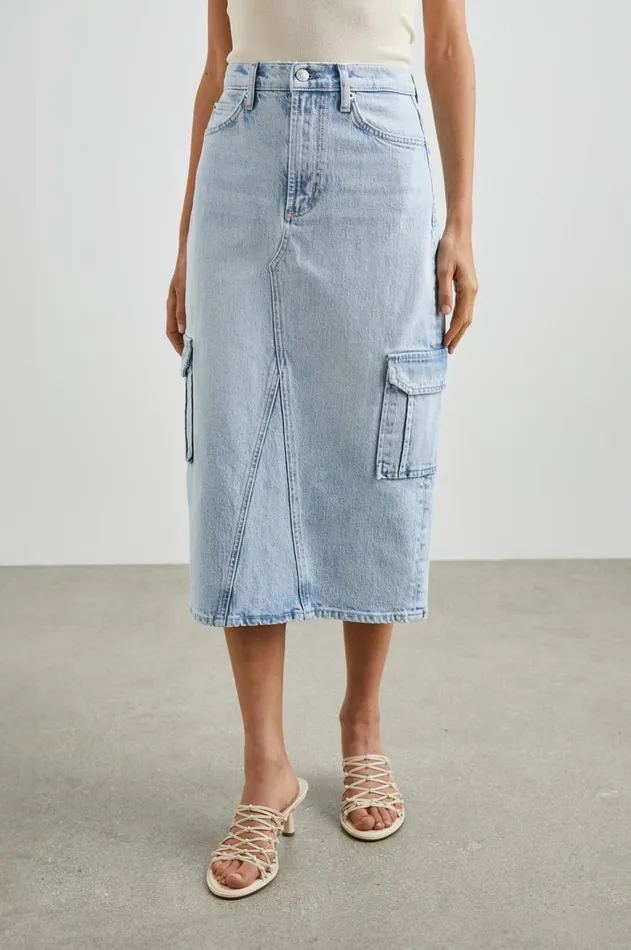 Denim Women Rails Highland Cargo Skirt Riviera