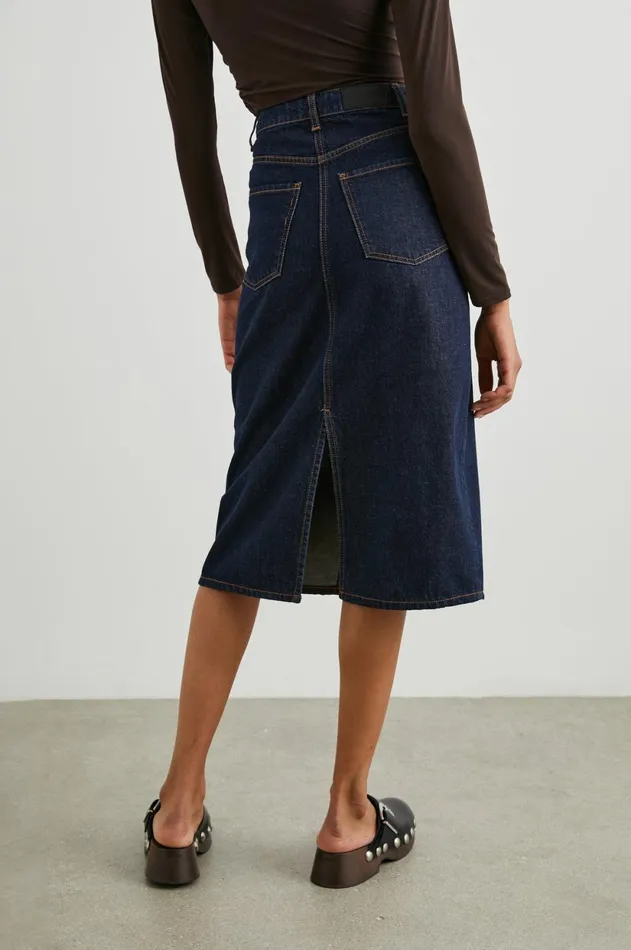 Denim Women Rails Highland Skirt Midnight Blues