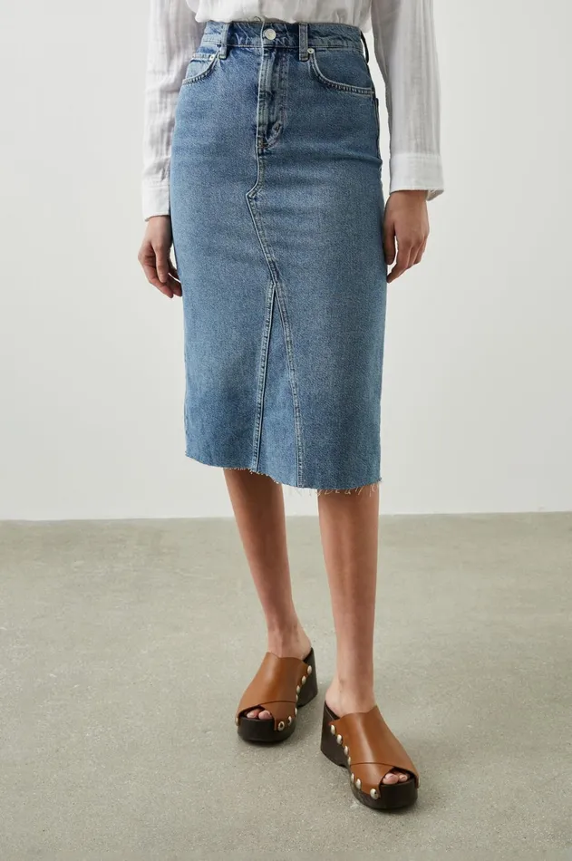 Denim Women Rails Highland Skirt Vintage Sapphire
