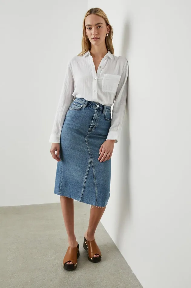 Denim Women Rails Highland Skirt Vintage Sapphire