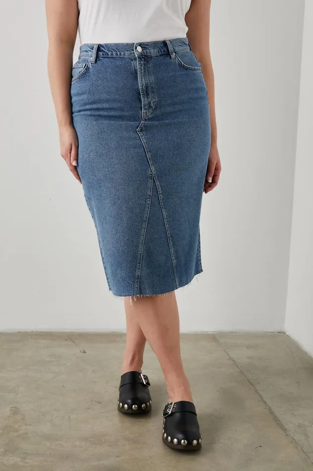 Denim Women Rails Highland Skirt Vintage Sapphire