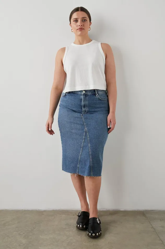 Denim Women Rails Highland Skirt Vintage Sapphire